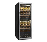 Klarstein Vinamour 48cm 77 Bottles Dual Zone Wine Fridge Silver