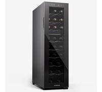 Wine Cooler Fridge Refrigerator Bar Drinks 75 L 24 Bottles Touch 2 Zones Black