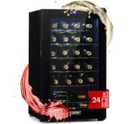 Wine Cooler Fridge Wine Fridge Glass Door Wine Chiller Bottle Fridge 24 Bottles [EEK: G]