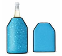 Wine Cooler Sleeve - Rapid Ice Bottle Chiller for White Wine, Rosé & Champagne - Adjustable Elastic Sides for Universal Fit - Portable Cooling Gel Jacket for Picnics, BBQ & Garden Parties - Blue