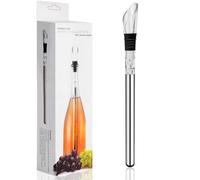 Wine Cooler Stick Set,Stainless steel wine cooler rod with pourer,Wine Chiller Cooler Stick 3-in-1 Wine Bottle Coolers Rapid Iceless Wine Chiller ideal wine accessory gift for wine lovers