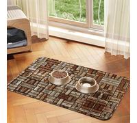 Wine Cork Durable Pet Absorbent Tablecloth Non-Slip Dining Pad For Dog Cat Food Water Bowls Feeder Mat