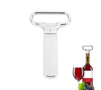 Wine Cork Opener Manual Metal Two Prong Ergonomic Portable Tool