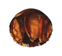 Wine cork Print Double Layers Shower Cap Bathing Shower Caps Ladies Men Shower Caps Salon Home Use