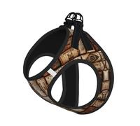 Wine Cork Print Harness Leash Set For Cats And Dogs, Reflective Adjustable, Soft Breathable Mesh Vest With Escape-Proof Lead, For Small Pets And Kitten Puppies