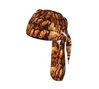 Wine cork Print Head Scarf Cycling Cap Under Helmet Breathable Quick Dry Tie Back Modern Fit Motorcycle Liner