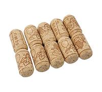 Wine Cork Wooden Straight Stopper Wine Bottle Cork Perfect for Home Crafting and Decoration 10 PCS