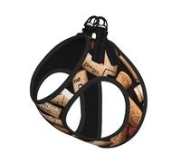 Wine Cork01 Print Dog Harness Adjustable Walk Puppy Harnesses Leash Clips Pet Harnesses Training Pet Vest
