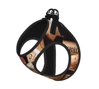 Wine Cork02 Print Dog Harness Reflective Pet Vest Harness Puppy Harnesses Leash Set,For Walking Training