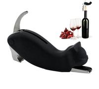 Wine Corkscrew Cat Shaped Stainless Steel Bottle Opener with Plastic Handle Creative Effortless Wine Bottle Opener