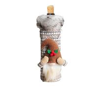 Wine Covers for Wine Bottles, GNOME Christmas Wine Bottle Covers | Sweet Christmas Wine Bottle Costume, Christmas Wine Bag, Swedish Tomte Gnomes, Cute Wine Bottle Covers, khaki, Se référer au