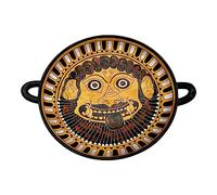 Wine Cup Pottery Kylix Ancient Greek Pottery Painting medusa head amulet