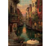 Wine Cup Village Jigsaw Puzzle 2000 Piece, Puzzles for Adults 2000, The Impossible Challenge, Jigsaw Puzzle Games Classic Educational, Wooden Puzzles, for Home Wall Decoration Gift FNKL1-597
