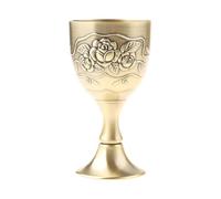 Wine Cups Zinc Alloy Material Vintage Cup Chalice Cups Wine Chalice Party Supplies Wine Glass for Wedding Beverage European Antique Bronze Goblet
