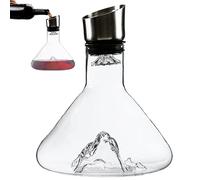 Wine Decanter, 1.5L Capacity, Clear Glass Wine Decanter with Aerator, Filtration Decanter, Wine Poure, Red Wine Carafe with Built-in-Dispenser, Perfect for Wine Drinkers