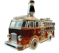 Wine Decanter - Car Shaped Whiskey Bottle Glass Decanter - Alcohol Dispenser for Shelf Bar Drinks Bourbon Brandy Tequila Vodka Men Father's Day Birthday Dinners Wedding