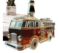 Wine Decanter - Decorative Glass Alcohol Server + Whiskey Decanter | Elegant Bar Shelf Display Piece + Liquor Deca.nter | Stylish Dispenser for Bourbon Vodka Tequila Brandy Weddings Parties Birthdays