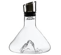 Wine Decanter | Lead- Wine Accessories | Hand Blown Crystal Glass | 1500ml Crystal Glass Carafe Bottle with Built-in-Dispenser | Hand-Held Aerator for White
