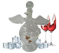 Wine Decanter - Liquor Container Eagle Decor | Animal Statue Commemorative Wine Decanter for Collectible Men Women Display Home Study Living Room Birthday Gathering Friends Party