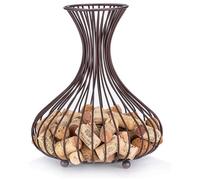 Wine Decanter Shaped Cork Collector, Free-Standing Construction, Stainless Steel, Table Décor, Suitable For Modern Rustic Kitchens Or Farmhouses