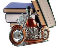 Wine Decanters - LECORIE DECANT WITH CORCE | Motorcycle Glass Whisky Decanter Boots | Vintage Alcohol Aerator Desk Decor for Whisky Champagne Vodka Kitchen Restaurant Commercial Motorcyc