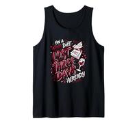 Wine Diet Lost Three Days Wine Lover Vino Fan Tank Top