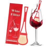 Wine filter Stick（8pack,Red) - Effectively remove sulfite, histamine,All-Natural Purifier prevents red wine headaches, nausea, hangovers, and wine allergies. (8)