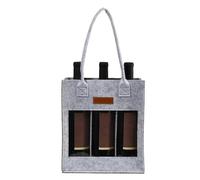 Wine for 6 Bottles, Wine Bags | with Handle Pennant Bags for Travel | Portable Powered & Outdoor Activities for Transporting 6 Bottles Wine, Light Grey, Consulte la descripción, See description