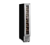 Wine Fridge Cooler Built-in Drinks Refrigerator Bar 20 L Touch Panel LED Silver [EEK: G]