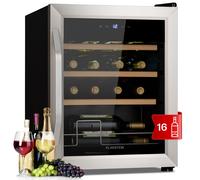 Wine Fridge Drinks Cooler Refrigerator Bar 16 Bottles 53 L Touch Glass Door