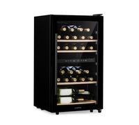 Klarstein Barossa 48cm 34 Bottles Dual Zone Wine Fridge Black