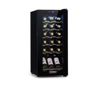 Wine Fridge Refrigerator 50L Drinks Cooler Chiller 18 Bottles Touch Panel Black [EEK: G]