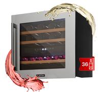 Vinsider 36 wine fridge 2 cooling zones 5-22°C 85l stainless steel