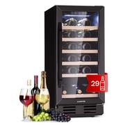 Wine Fridge Refrigerator Drinks Cooler 1 Zone 81 L 29 Bottles 90 W Touch Glass [EEK: G]