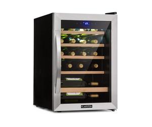 Wine Fridge Under Counter Refrigerator Drinks Cooler 65L 19 Bottles LED Silver
