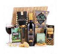 Wine Gift Hamper with Red Wine Bottega Cabernet Sauvignon | Luxury Red Wine Hamper with Chocolate & Gourmet Snacks | Food Gift Basket for Birthdays, Thank You & Father's Day | Thornton & France