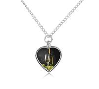 Wine Glass And Green Grape Urn Necklace for Ashes Pet Dog Cat Cremation Jewellery Alloy Memorial Keepsake Pendant