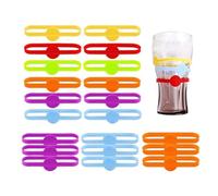 Wine Glass Charm - Identify Your Cup Easily, Colorful Drinking Glass Tag | Drinking Buddies, Drinks Charm, Drink Markers For Glasses, Drink Markers, Cup Wine Bottle Strip Tag Marker