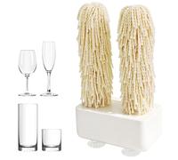 Wine Glass Cleaner Polisher Machine for Home and Kitchen, Eco-Friendly Brush Head, Quick Polish 600 RPM, Ideal for Bars and Restaurants