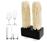 Wine Glass Cleaner Polisher Machine for Home and Kitchen, Eco-Friendly Brush Head, Quick Polish 600 RPM, Ideal for Bars and Restaurants