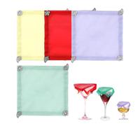 Wine Glass Covers 4 Pack, Weighted Outdoor Drink Covers | Versatile Fit For Wine Glasses, Tumblers, Jars, And Most Standard Drinkware Up To 10cm Diameter