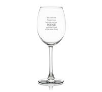 Wine Glass Goblet You Can't Buy Happiness But You Can Buy Wine and That's Kind of The Same Thing Engraved Crystal Red Wine Glasses for Wine Tasting, Wedding Elegant Party Drinking Glassware, 11 OZ