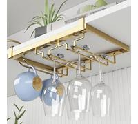 Wine Glass Holder - Metal Rack for Under Shelf Storage, Space-Saving Design for Home & Bar, Elegant Wine Accessories Perfect for Entertaining