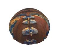 Wine Glass In The Sunset Double Layer Waterproof Shower Cap, Extra Large Soft Elastic Band, Reusable Bath Cap For Women Men,Full Print Design