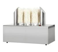Wine Glass Polisher Machine, Automatic Cup Drying & Polishing with Instant Hot Air, Stainless Steel, 360° All-Round Cleaning, Removable Brushes, Easy to Use