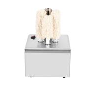 Wine Glass Polisher Machine - Electric Automatic Dryer with 3 Brushes, 300 Cups/Hour, 304 Stainless Steel, 1200W High Power, 140°F Air Drying for Bars and Restaurants