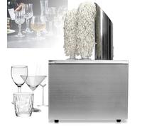 Wine Glass Polisher with High-Speed Drying and 360-Degree Cleaning for Bars and Restaurants