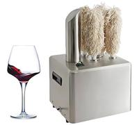 Wine Glass Polisher with Hot Air Drying System - Commercial Electric Cleaning Device for Fast Drying and Polishing for Bars and Cafes