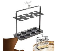 Wine Glass Rack - Tabletop Storage Rack, Metal Glass Display Racks| Liquor Glâss Holder | Countertop Upside Down Wine Glâss Cup Holder | Cup Drying Storage Holders, Removable Display Stand