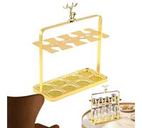 Wine Glass Rack - Tabletop Storage Rack, Metal Glass Display Racks| Liquor Glâss Holder | Countertop Upside Down Wine Glâss Cup Holder | Cup Drying Storage Holders, Removable Display Stand